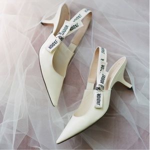 Christian Dior J'Adior Patent Leather Slingback Pumps